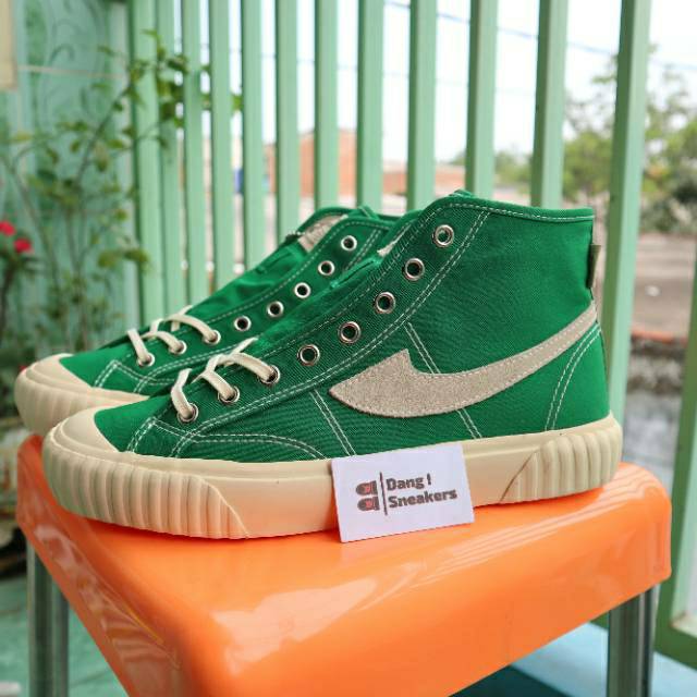 Sepatu Compass Vintage Hi Originial Quaranty (Black White/Maroon/Mustard/Green/Grey/Navy)-1