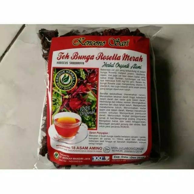 

Teh Tubruks Bunga Rosela Merah Asli