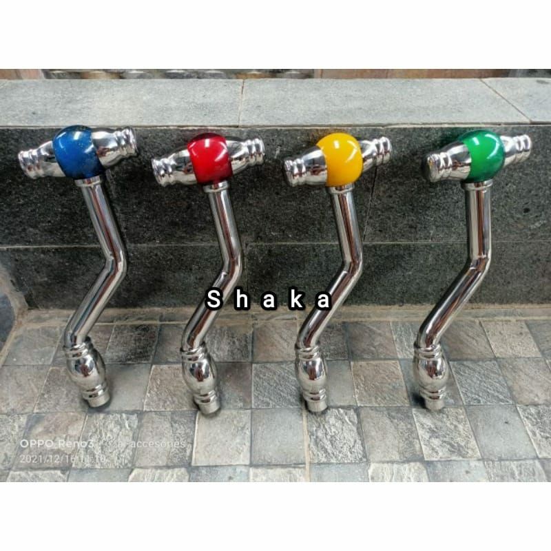 Tongkat persneling mobil truk stainless model T bengkok variasi mobil truk stainless tuas gigi persn