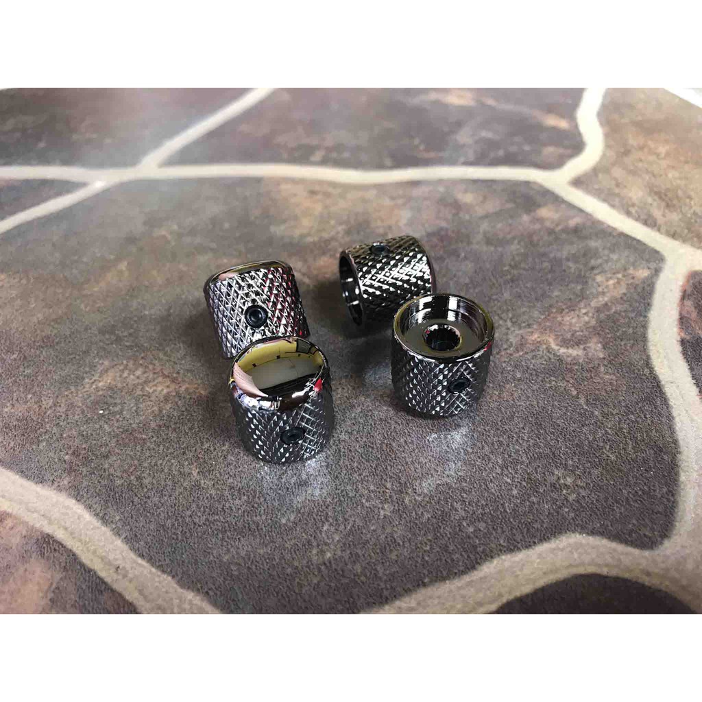 Knob Dome Locking Screw Kunci L Split Shaft Metal Besi Potensio Volume Tone Gitar Elektrik Bass