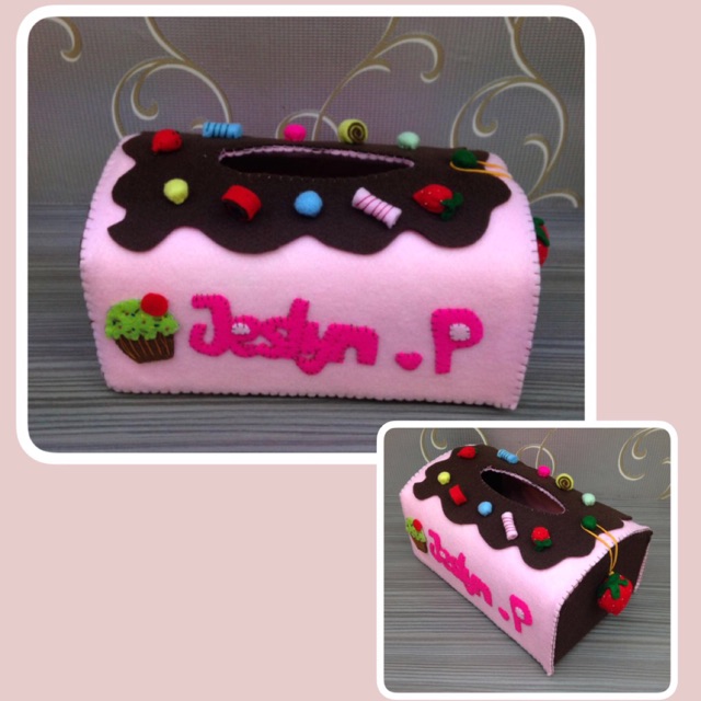 Suvenir Kotak Tisu/ Tempat tisu handmade/ Handmade Tissue box