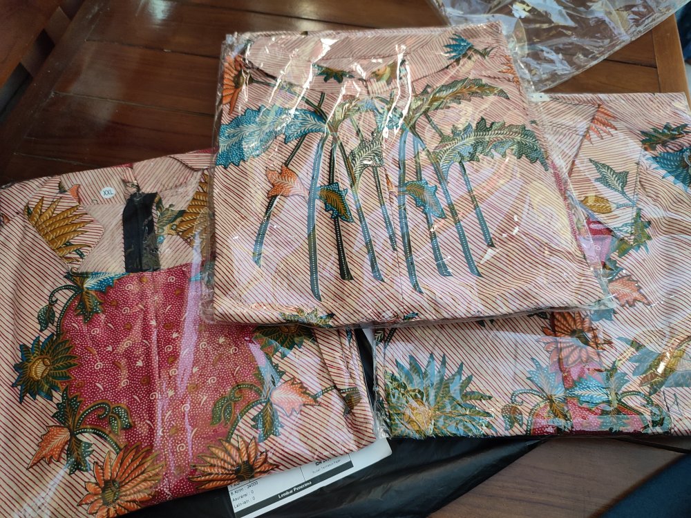 Batik Couple Keluarga - Sania Ruffle Ori Ndoro Jowi Dnt - Motif Encim