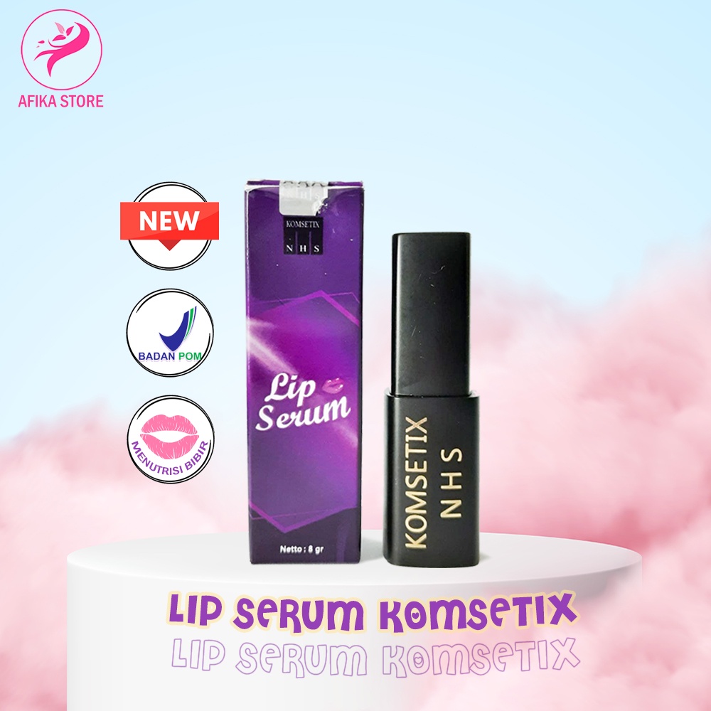 KOMSETIX NHS Lip Serum Bibir 8gr Moisturizing Berubah Warna Pink Lip Balm