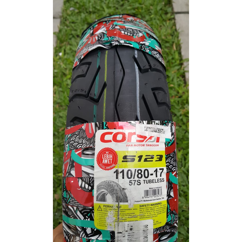 Ban Luar Corsa 110 80 17 S123 Tubeless