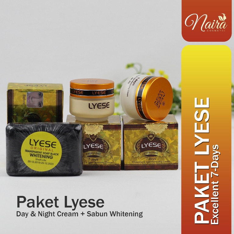 Cream Lyese Asli - Paket Cream Lyese | Sabun Hitam Whitening