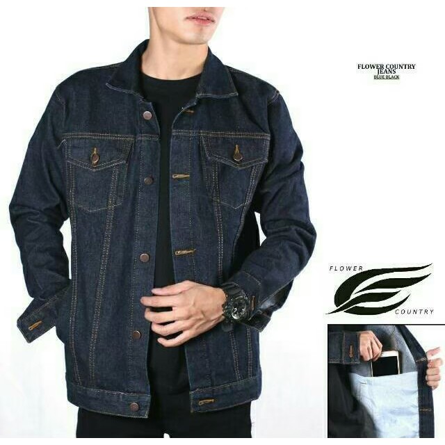 M L XL XXL 3XL 4XL JAKET JEASN PRIA SOBEK ROBEK RIPPED BIOBLITZ BIOWASH BIRU MUDA TUA-Garmen