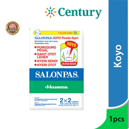 Koyo Salonpas Ukuran Besar / Pegal Linu / Nyeri Otot