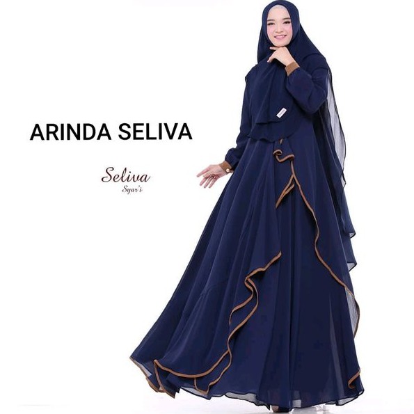 Baju Muslim Wanita Arinda Syari Set Khimar