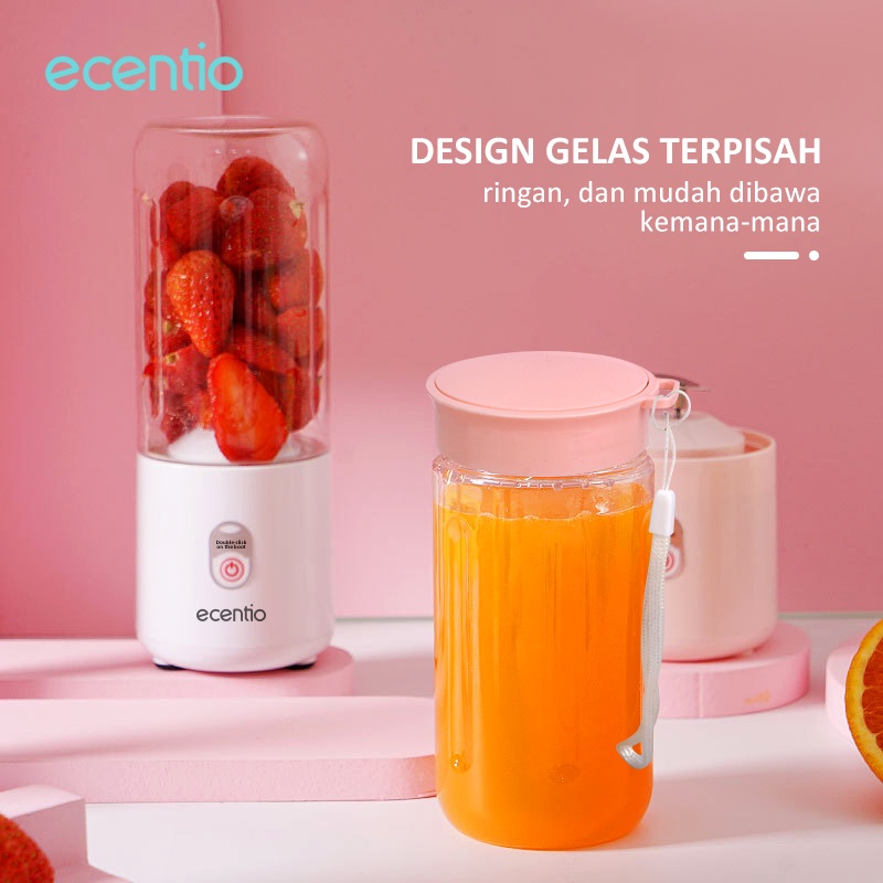 ecentio blender portable Juice Blender Mini Juicer botol cup USB Electric Blender Botol 410ml