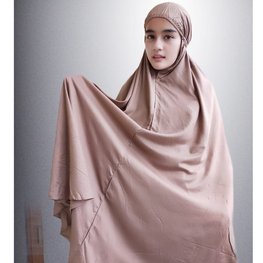 Mukena bali polos warna alesy 01