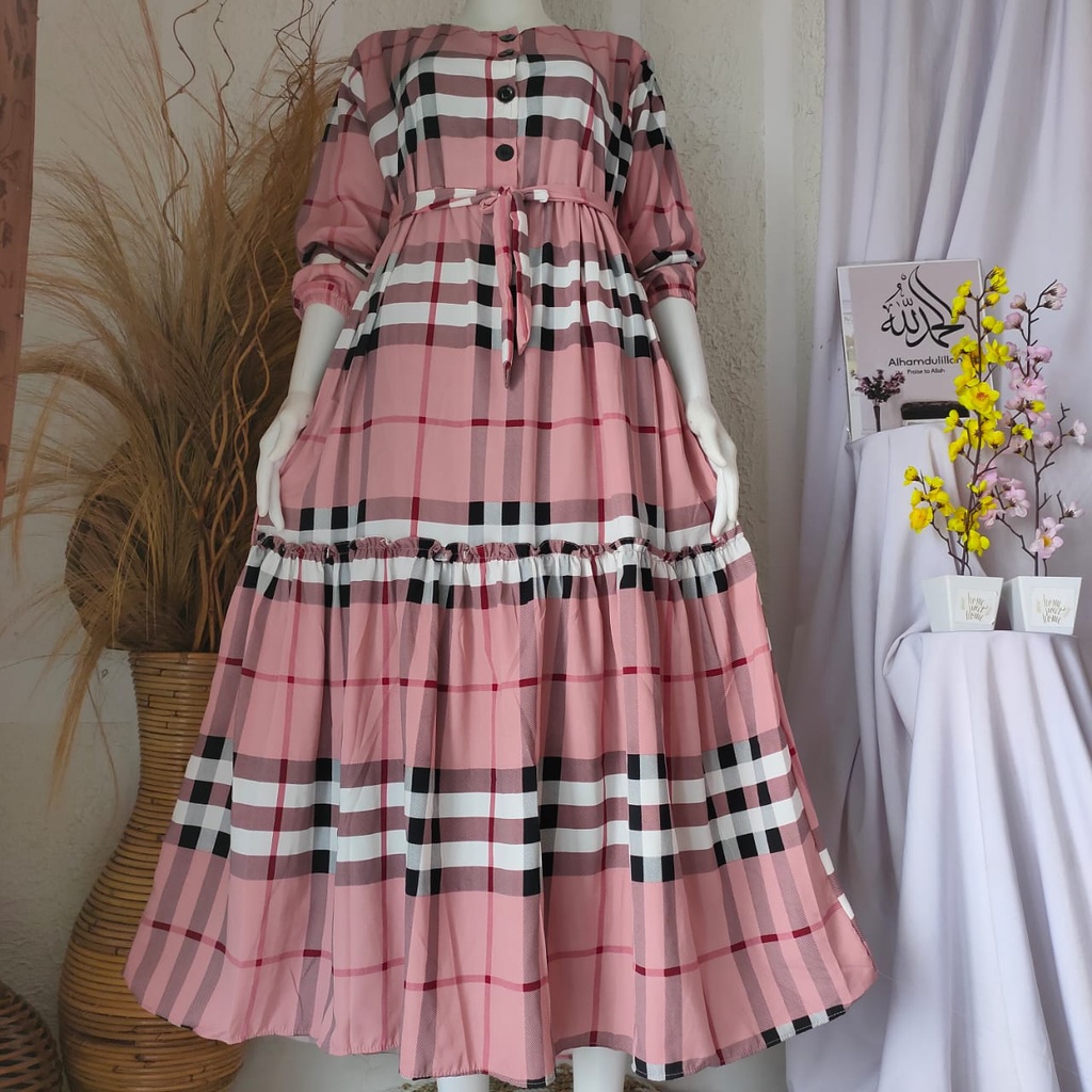 GAMIS MONALISA PREMIUM MOTIF BLUBERY SUPER LEMBUT & ADEM TERBARU/GAMIS MONALISA PREMIUM SUPER LEMBUT