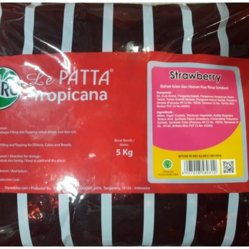

Selai Le Patta Stroberry 250 gram