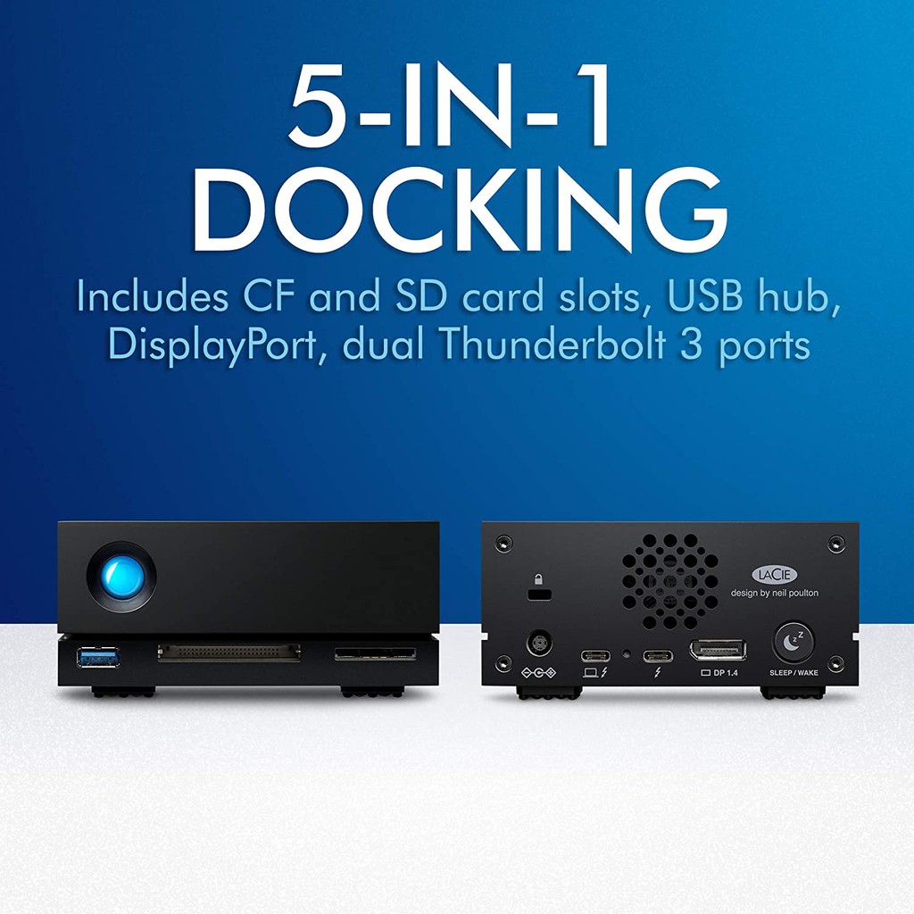 LaCie 1big Dock 8TB External Hard Drive Hardisk Docking Station 8 TB
