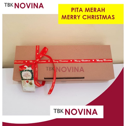 [ 1 meter] PITA NATAL / MERRY CHRISTMAS / PITA 3 WARNA