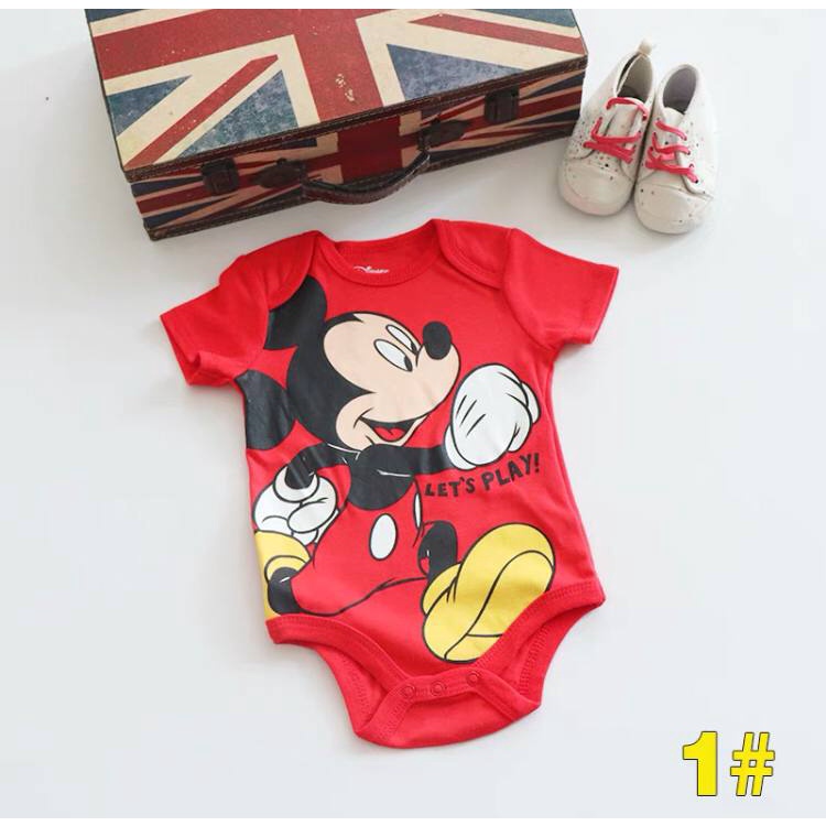 BAJU BAYI JUMPER NEWBORN SPIDERMAN MICKEY MOUSE DONALD DUCK BEBEK PIYAMA SUPERHERO LUCU IMPOR HULK