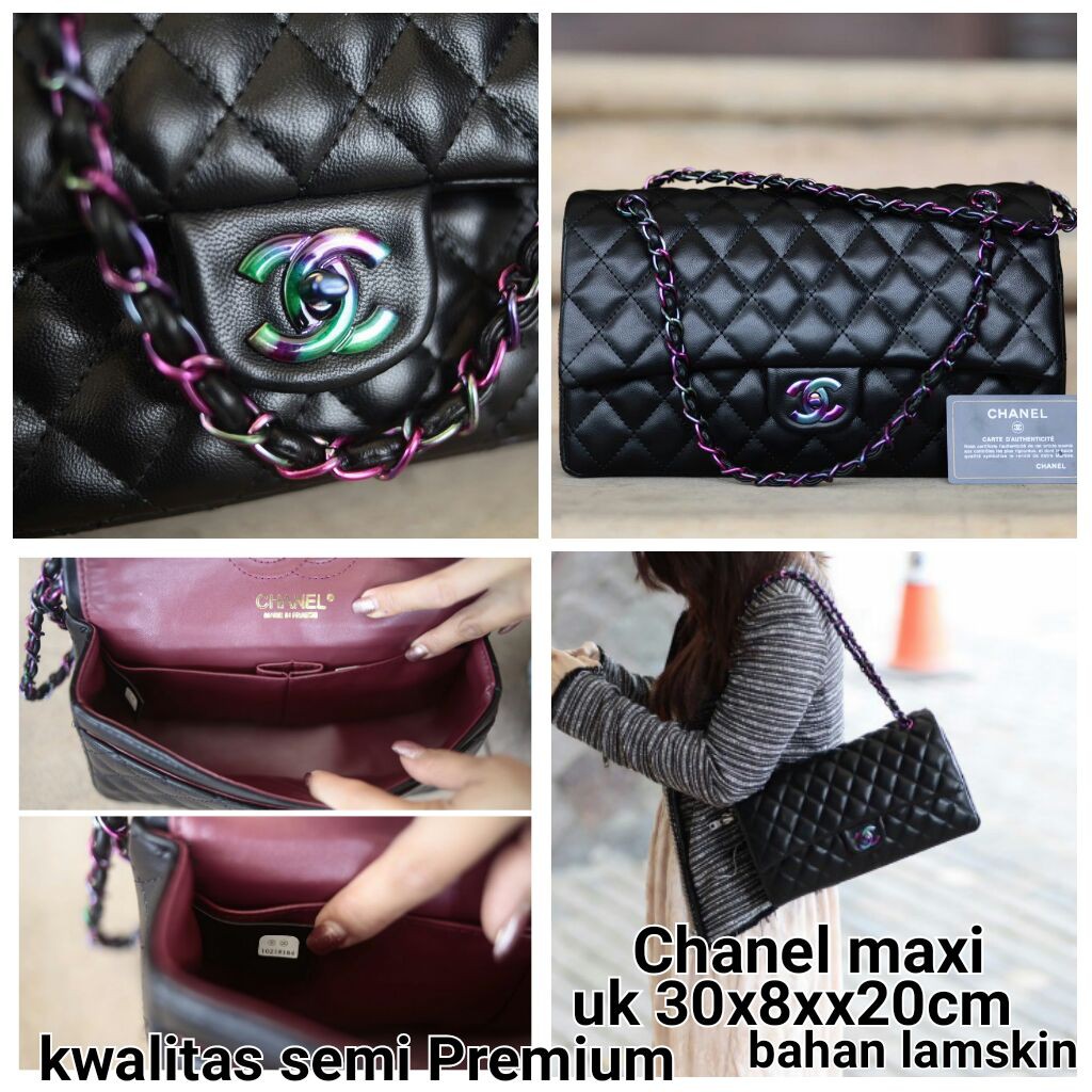 Restok Chanel Maxi 1 Warna Kwalitas Semi Premium Lengkap