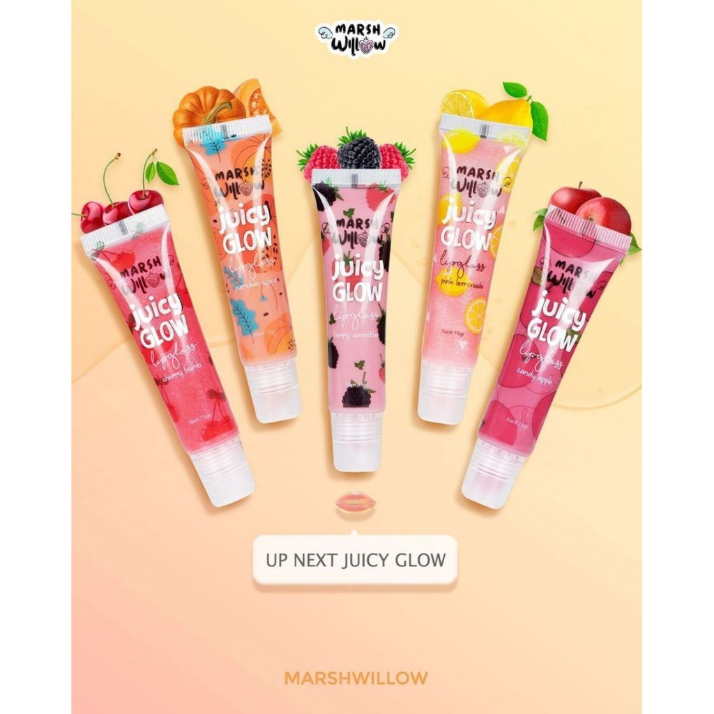 MarshWillow Juicy Glow Lipgloss 15gram | (BPOM) Lip Gloss by Natasha Wilona