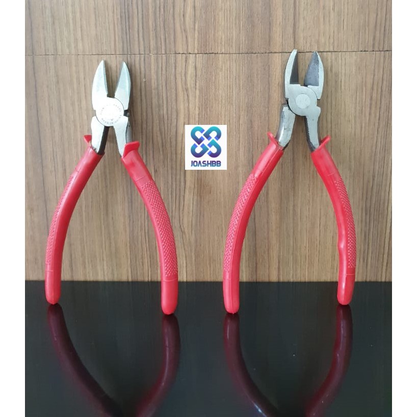 Tang Lancip, Potong, Kombinasi karet 6&quot; / Long Nose Plier / Cutting Pliers