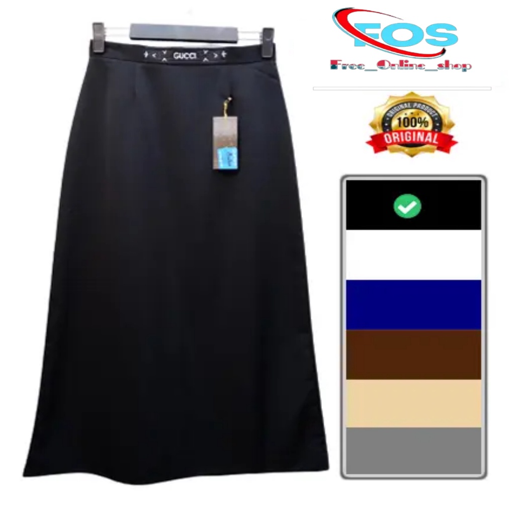 Rok kerja line A Maxi skirt size S - XL / rok kerja panjang wanita - rok kerja wanita - rok kerja hi