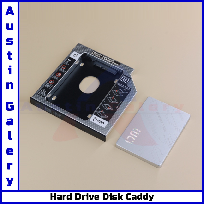 SSD HDD CADDY 9.5mm &amp; 12.7mm Casing HardDisk SSD HDD HardDisk Drive Untuk Laptop PC Komputer CD-ROM