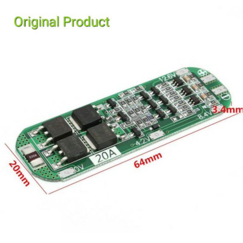 DIY Papan Modul Pcb Bms Pelindung Charger Baterai Li-ion Lithium 3s 20a 12V 18650