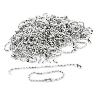 Rantai Kuku Warna Silver 10cm Satuan GROSIR PRAKARYA MALANG Gantungan Kunci 10 cm Ganci Ring Biji Lada Nickel Label Keychain Resin Hiasan Hias Perlengkapan Art Seni Hangtag Hang Tag Rante Beaded Chain Kerajinan Termurah High Quality Berkualitas