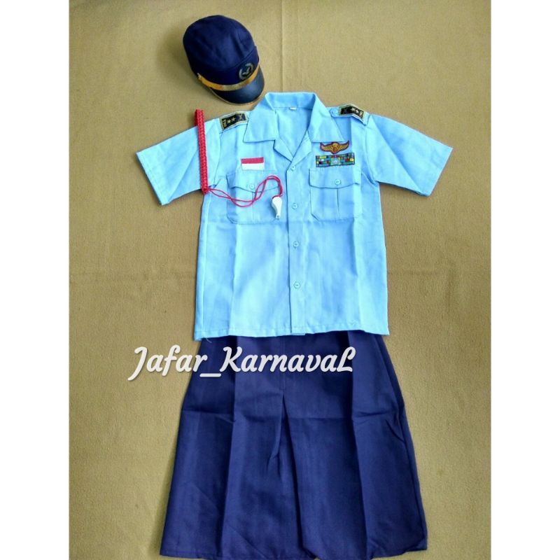 BAJU TNI AU ANAK/BAJU TNI AU CEWEK /KOSTUM_KARNAVAL TNI AU