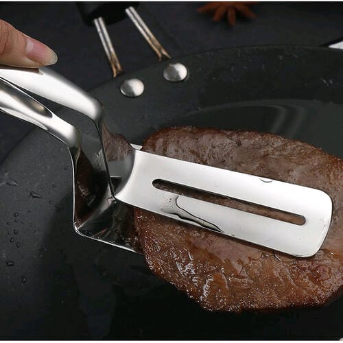 Spatula Capitan Besi Anti Karat Jepitan Ayam Ikan BBQ Gorengan Stainless Steel Serbaguna