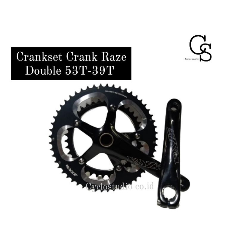 Crankset Crank Raze Double Chainring Arm 170mm BCD 130 Hollowtech 2 HT2