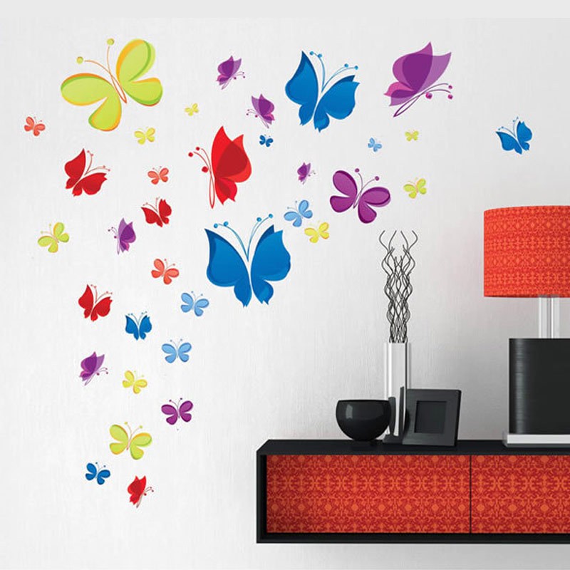 RELIZA WALL STICKER / Stiker Dinding KUPU KUPU BUTTERFLY JM7271