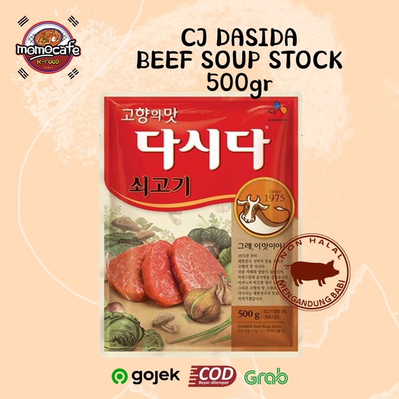 

Cj Dasida Beef Soup Stock 500g- Bumbu Kaldu Sapi Made In Korea