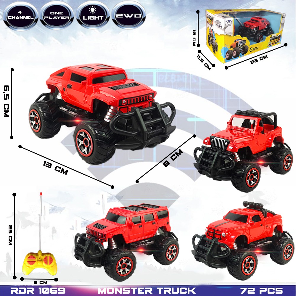 PROMO RDR1070 RDR1078 RDR1025 RDR1069 Rdr1199 RC Jeep Spiderman Captain Offroad Car Mainan Anak Mobil Remote Control Radio Control Hobi Koleksi Remot Kontrol