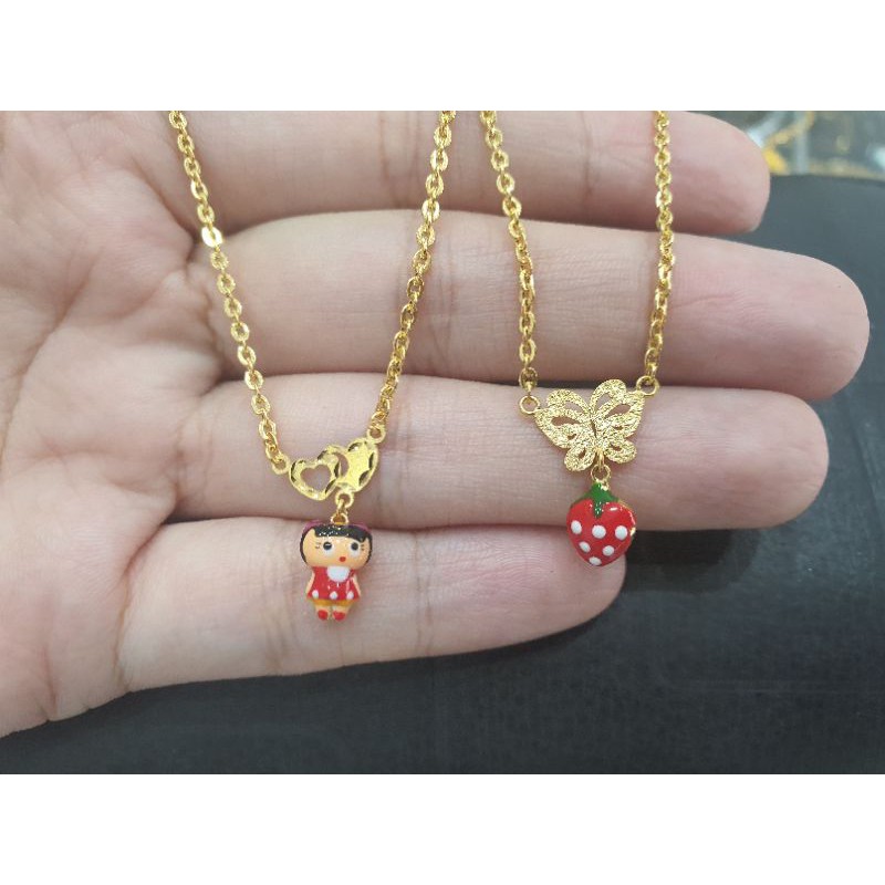 Kalung anak emas asli kadar 700 model