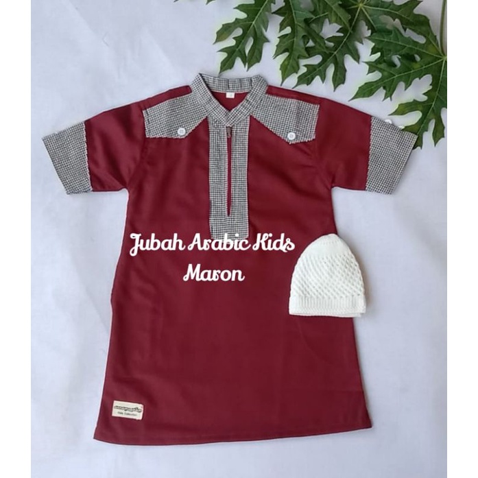 jubah arabic kids/jubah kids/jubah anak/gamis anak cowok/pakain muslim anak