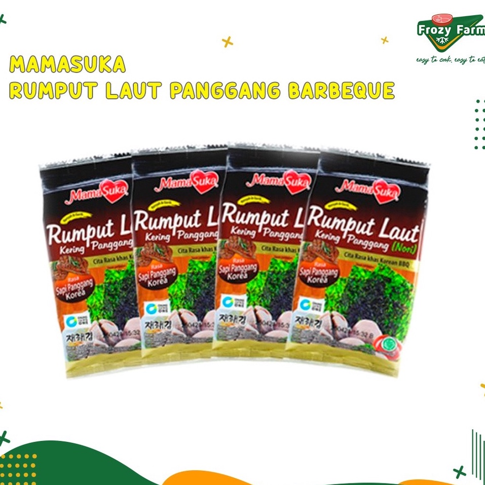 

Mamasuka Rumput Laut Kering Panggang 9 Gr / Mama Suka Nori 9 gr