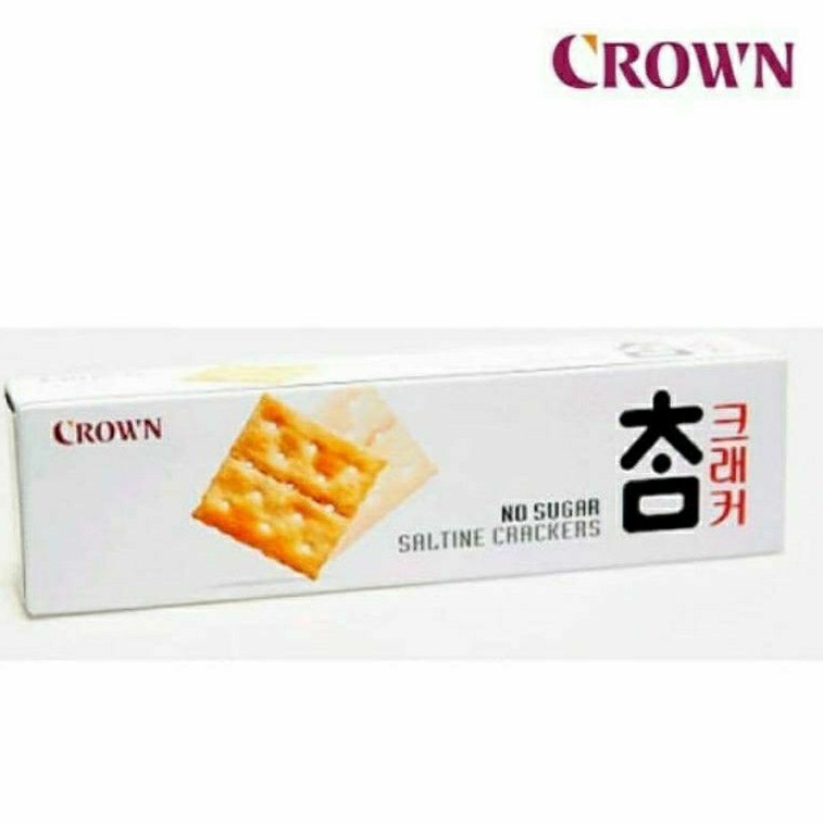 

Crown Saltine Crackers - Kreker Asin Snack Korea Berat bersih 56g Made in korea