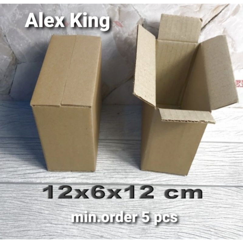 

Kardus / Box / uk. 12 x 6 x 12 cm / Karton packing polos baru ST