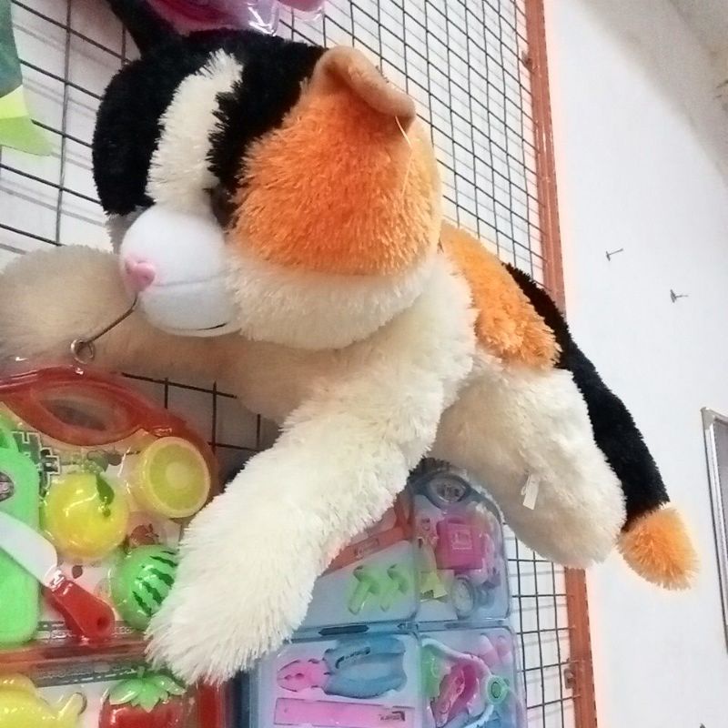 Boneka Kucing Tidur Lucu Empuk Lembuk Besar 90cm