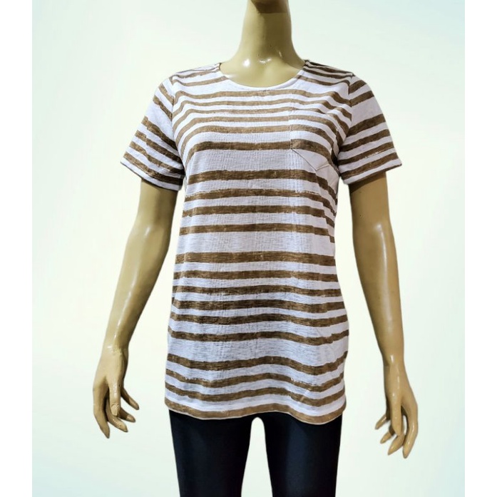 BLOUSE STRIPE CASUAL BRANDED TERMURAH