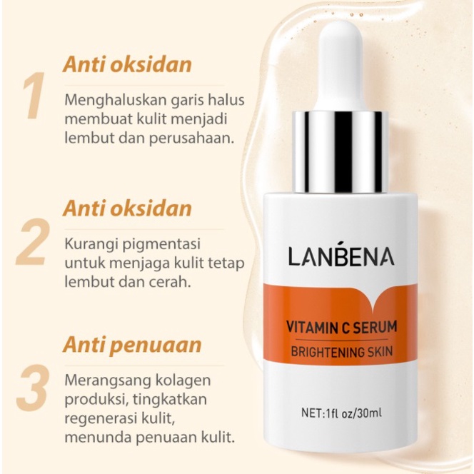 [BPOM] LANBENA Serum [ Vitamin C | Hyaluronic Acid | Acne ]