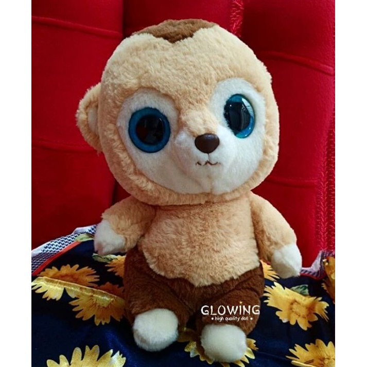 Boneka Red Panda Coklat Mata Besar