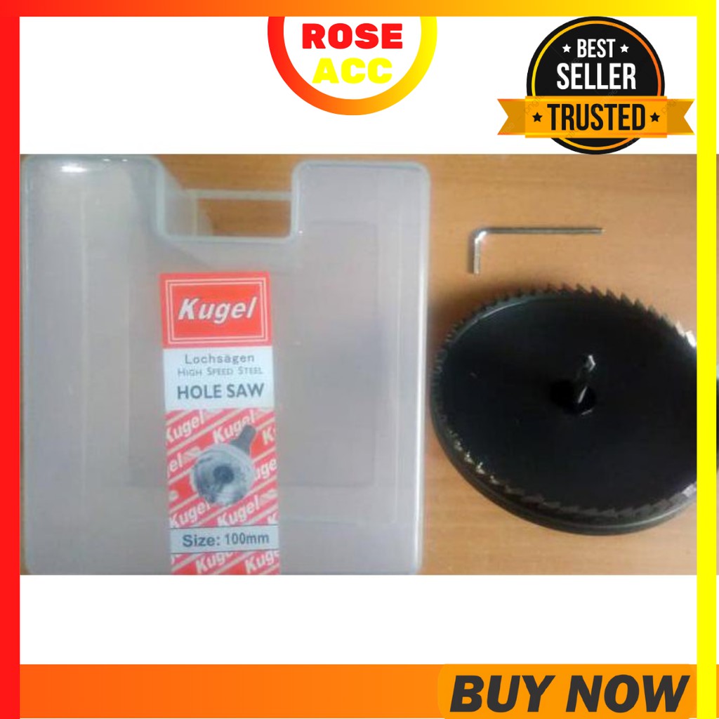 Hole Saw Besi 100mm / HoleSaw Besi 100mm / Mata Bor Besi 100mm KUGEL