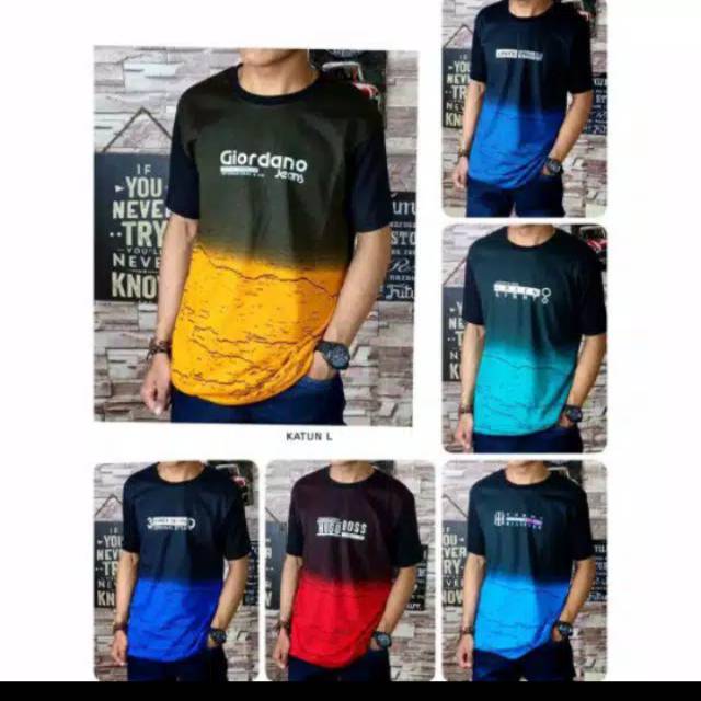 Kaos pria marcelo burlon preminum 3D