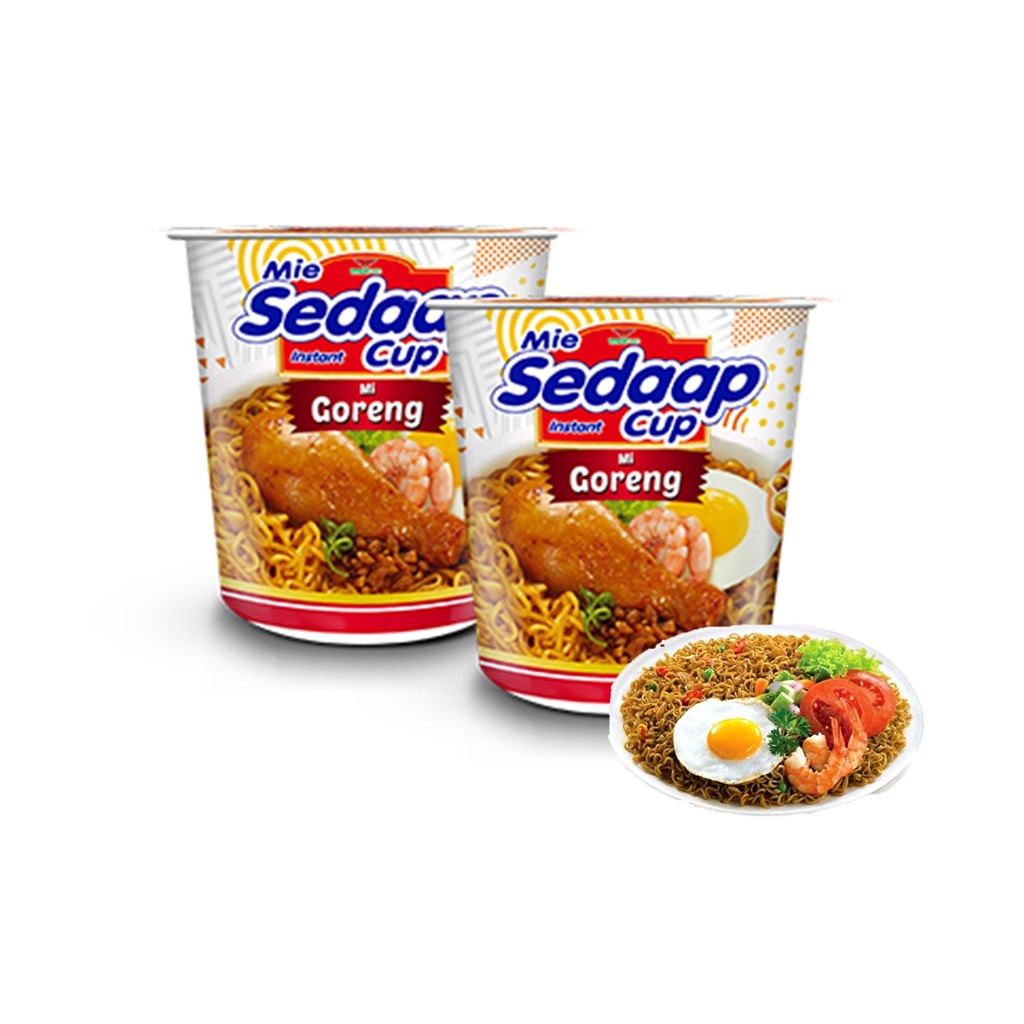 Mie Sedaap Goreng Cup 81 gr x 2 Pcs