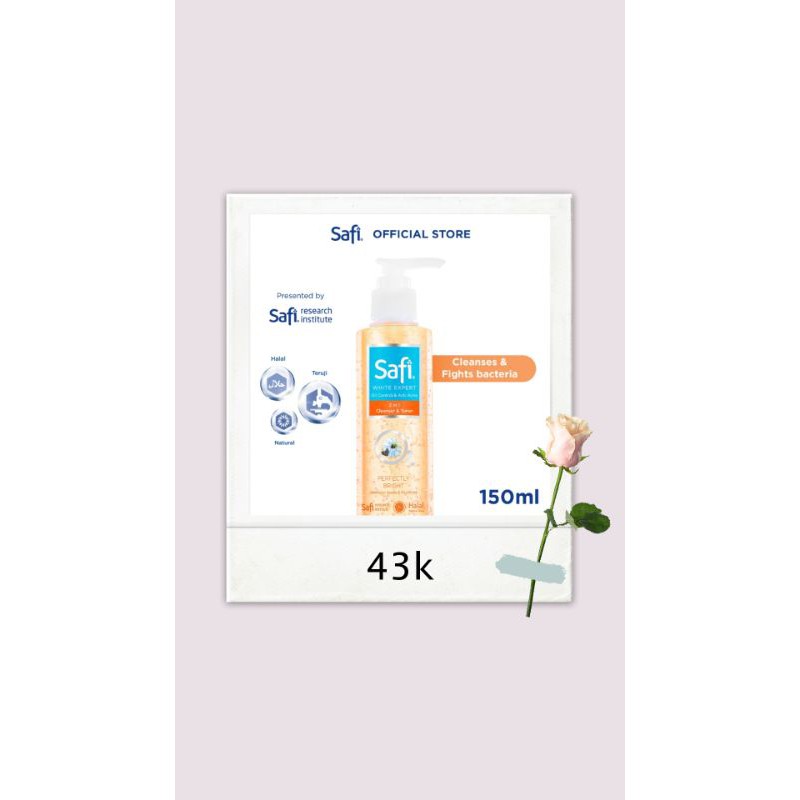 safi 2in1 cleanser plus toner for acne skin face wash safi untuk jerawat