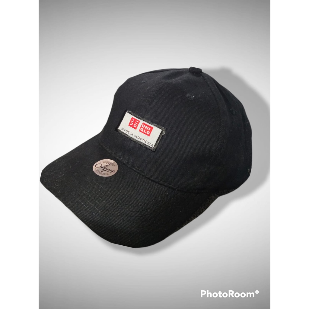 Polo Cap / Topi Polo / Topi Pria Wanita Uniqlo Bahan Twill Kualitas Distro Premium