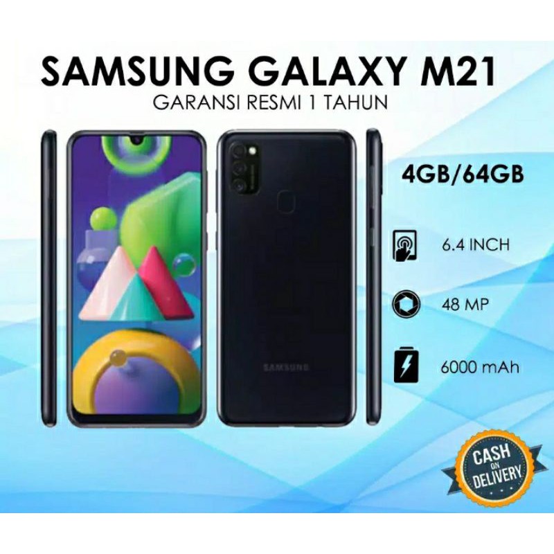 Jual Samsung M21 Ram 4gb 64gb 4 64 Garansi Resmi Sein Samsung Indonesia No Repack Shopee Indonesia