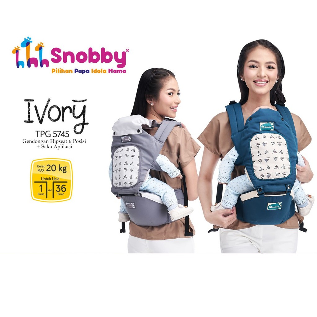 Gendongan Bayi Hipseat Snobby Flower Cart's Happykid / Hip Seat 6 Posisi Baby Carrier Matrix Orion Ivory Terrazo Star Wave Line Summit Athaya Zebra Emily