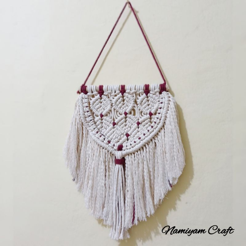 Wall Hanging Macrame | Room Decoration | Hiasan Dinding