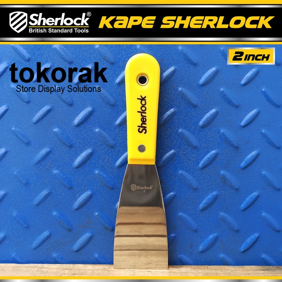 KAPE STAINLESS 2 INCH GAGANG SCRAP PUTTY KNIFE SHERLOCK SCRAPPER SEKRAP